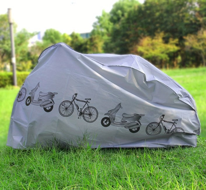 Electric Bike Rain & Dust Cover – 110x200cm Waterproof PEVA Sun Protection for E-Bike, MTB & Motorcycle