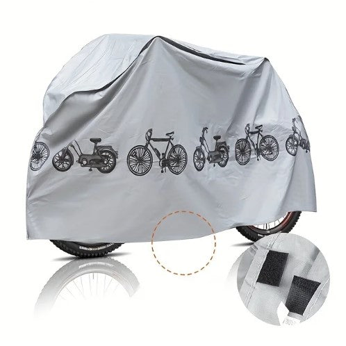 Electric Bike Rain & Dust Cover – 110x200cm Waterproof PEVA Sun Protection for E-Bike, MTB & Motorcycle