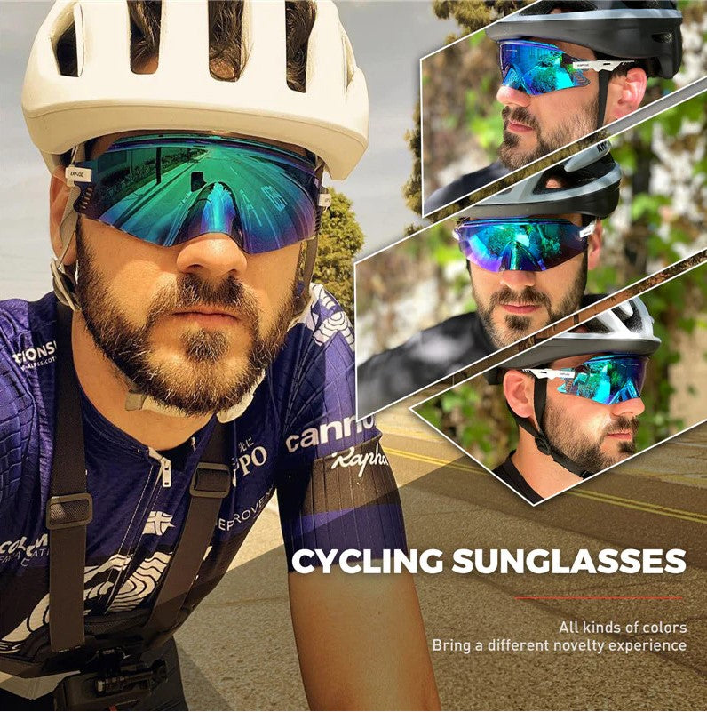 Kapvoe K2 Blue Mirror Photochromic Sports Sunglasses