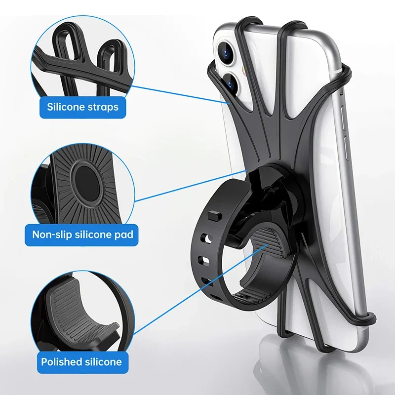 Universal Bike Phone Holder – Handlebar Mount for iPhone, Samsung, Xiaomi & More | Bicycle & Motorcycle Stand