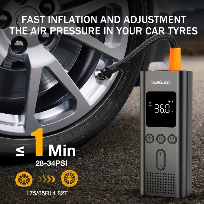 Wireless Portable Air Pump – 150PSI Electric Tire Inflator for Car, Bike, Motorcycle & Ball Sports