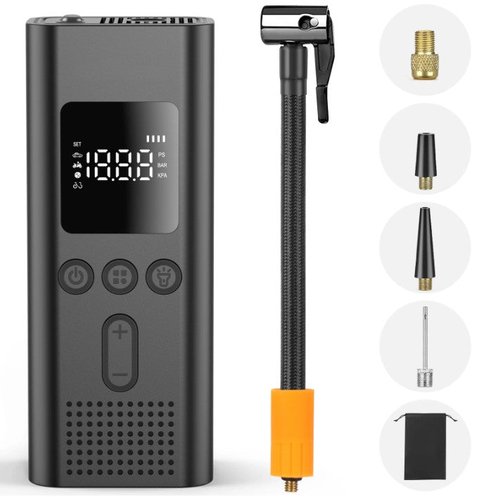 Wireless Portable Air Pump – 150PSI Electric Tire Inflator for Car, Bike, Motorcycle & Ball Sports