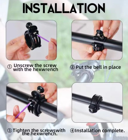 ThinkRider Invisible Bicycle Bell – Loud & Clear Safety Horn for MTB, Road Bike & E-Bike