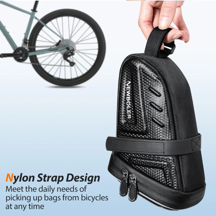 Waterproof Bicycle Saddle Bag – 1.5L Reflective Seat Pack for MTB & Road Bikes, Tool Holder & Accessories Storage