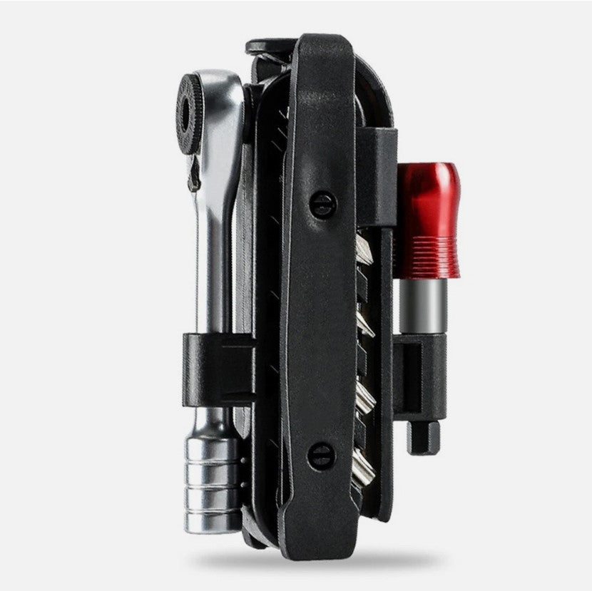 WEST BIKING 14-in-1 Portable Ratchet Wrench Kit – Multifunction Bike Repair Tool Set with Tire Lever for MTB & Road Bikes