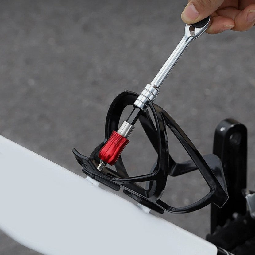 WEST BIKING 14-in-1 Portable Ratchet Wrench Kit – Multifunction Bike Repair Tool Set with Tire Lever for MTB & Road Bikes