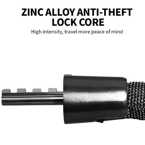 ZELLMANN Heavy-Duty Anti-Theft Chain Lock – Password Lock for Bike, Scooter & Motorcycle - Orange